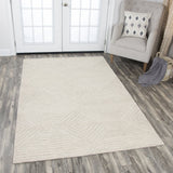 Rizzy Home Idyllic ID917A Natural Solid Area Rug, Rectangular 10'x13'