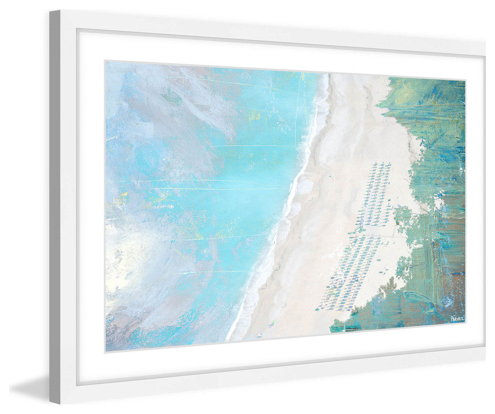 "Coastal Sand" Framed Painting Print, 18"x12"