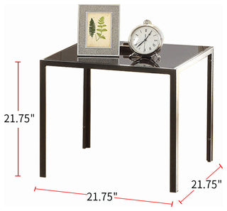 3 Piece Marble-like Table Set in Black