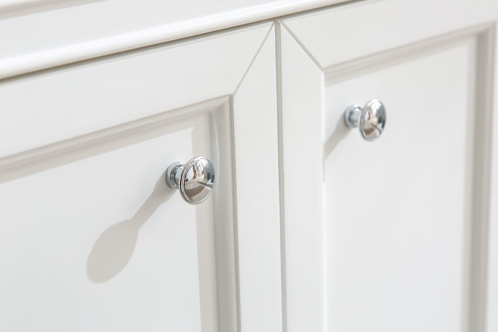 South Bay 37" Bathroom Vanity, White Finish