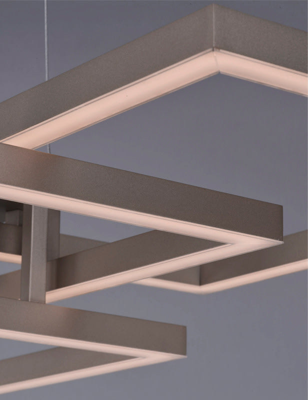 ET2 E21515 Traverse 3 Light 36"W LED Chandelier - Champagne