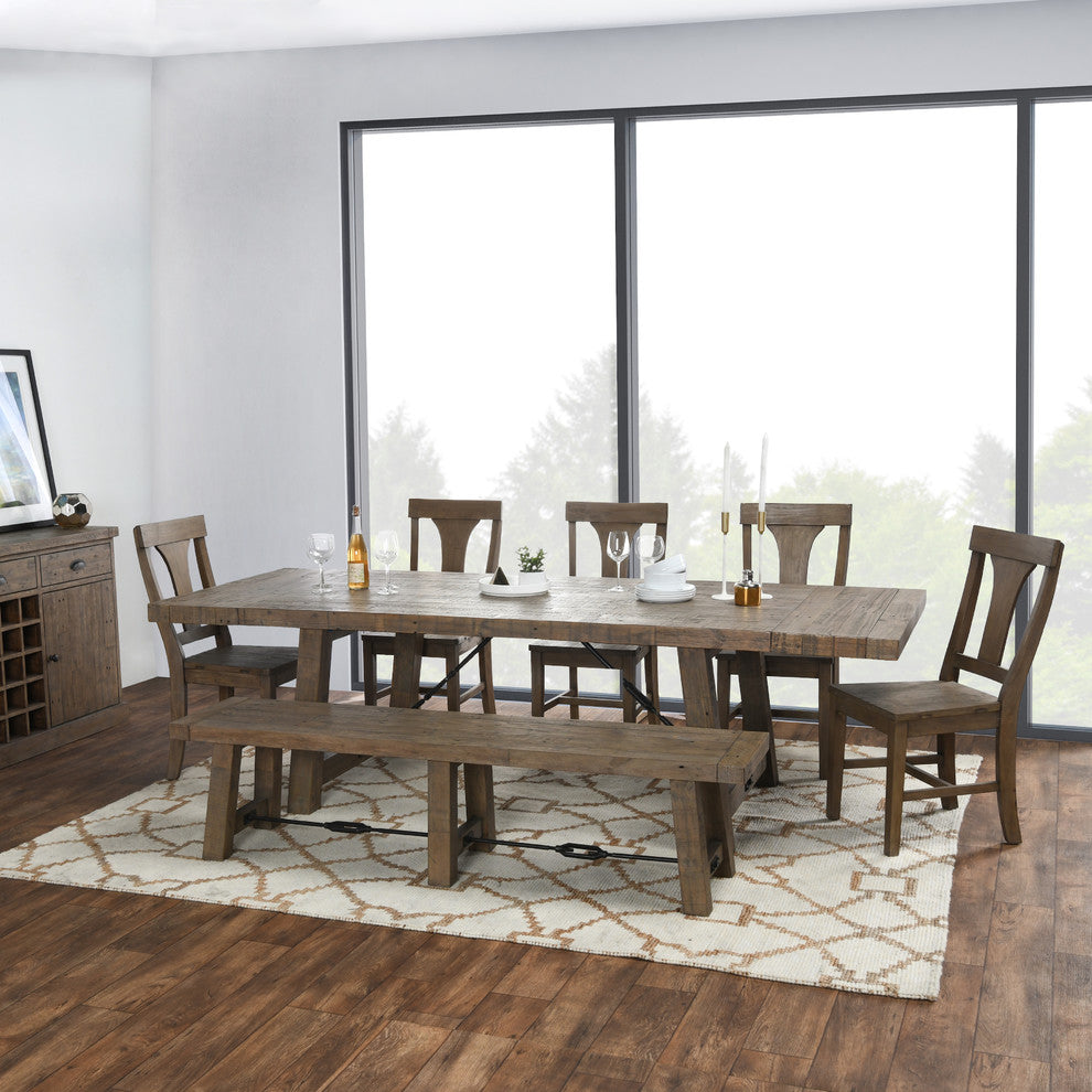 Tuscany Reclaimed Pine 82' Extension Dining Table by Kosas Home