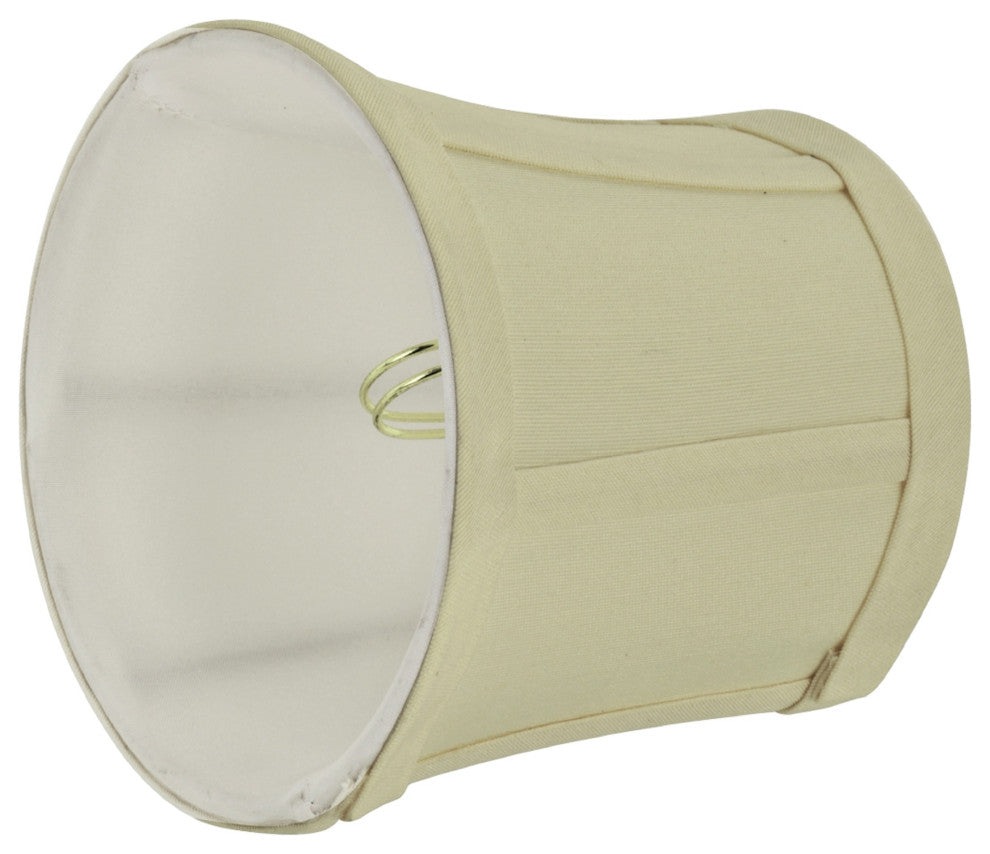 30362-9 Small Bell  Chandelier Clip On Lamp Shade Beige 4"x5"x5"
