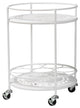 Joelle Industrial Kitchen Cart, White