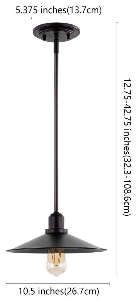 Cade 3-Light Metal LED Pendant, Oil Rubbed Bronze, Width: 10.5"