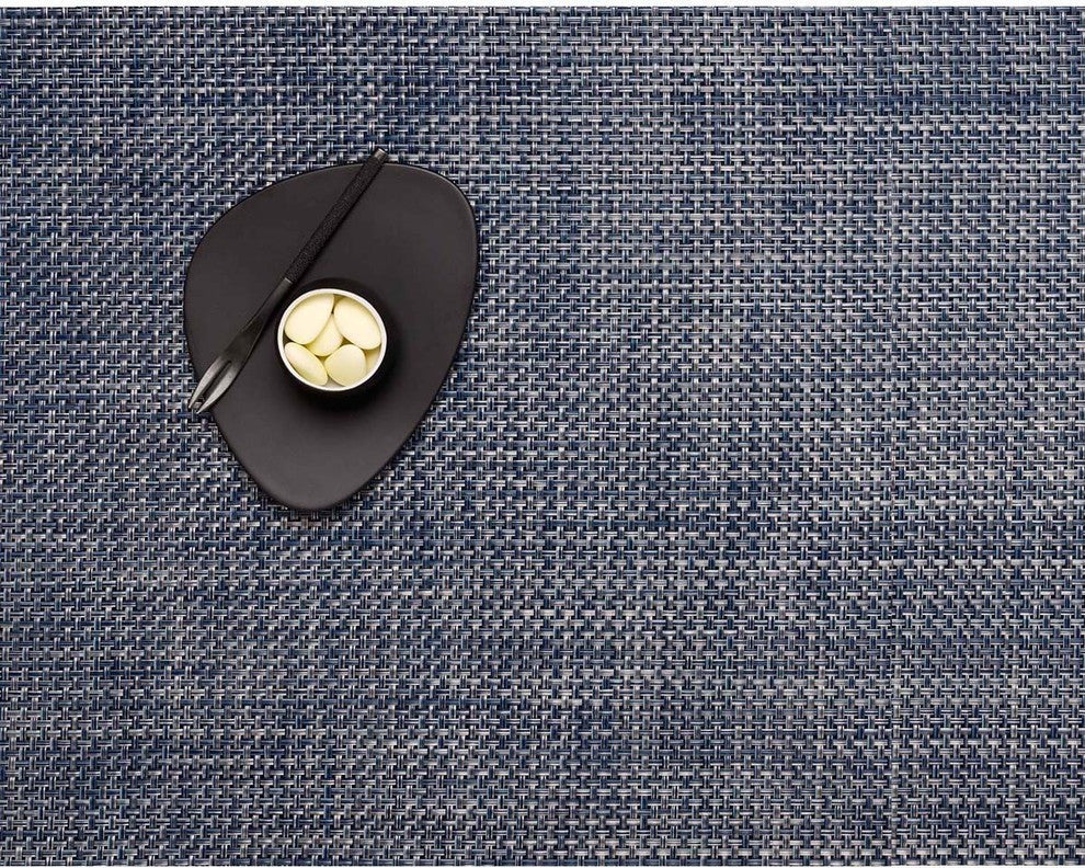Basketweave Table Mat, Denim