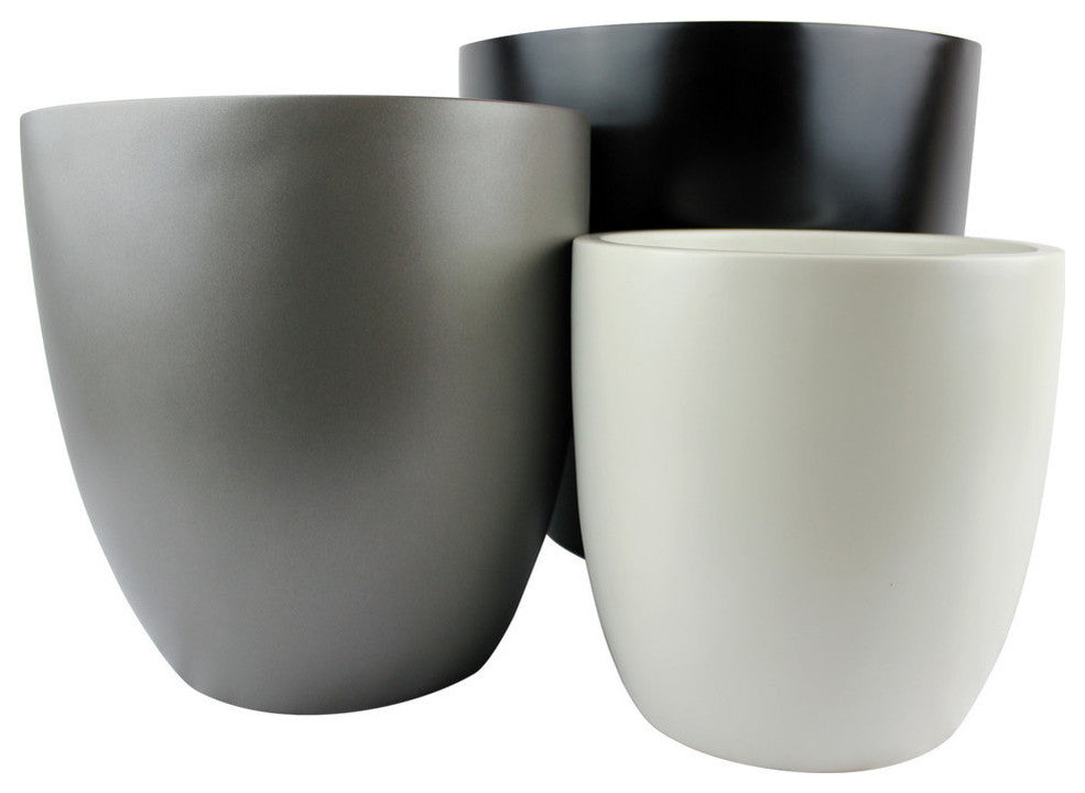Napa Round Cylinder Planter, Brown, 13.5"x13.75"