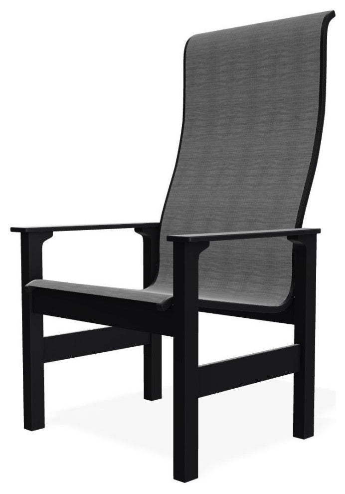 Leeward Sling Outdoor Supreme Armchair, Collect Charcoal/Black