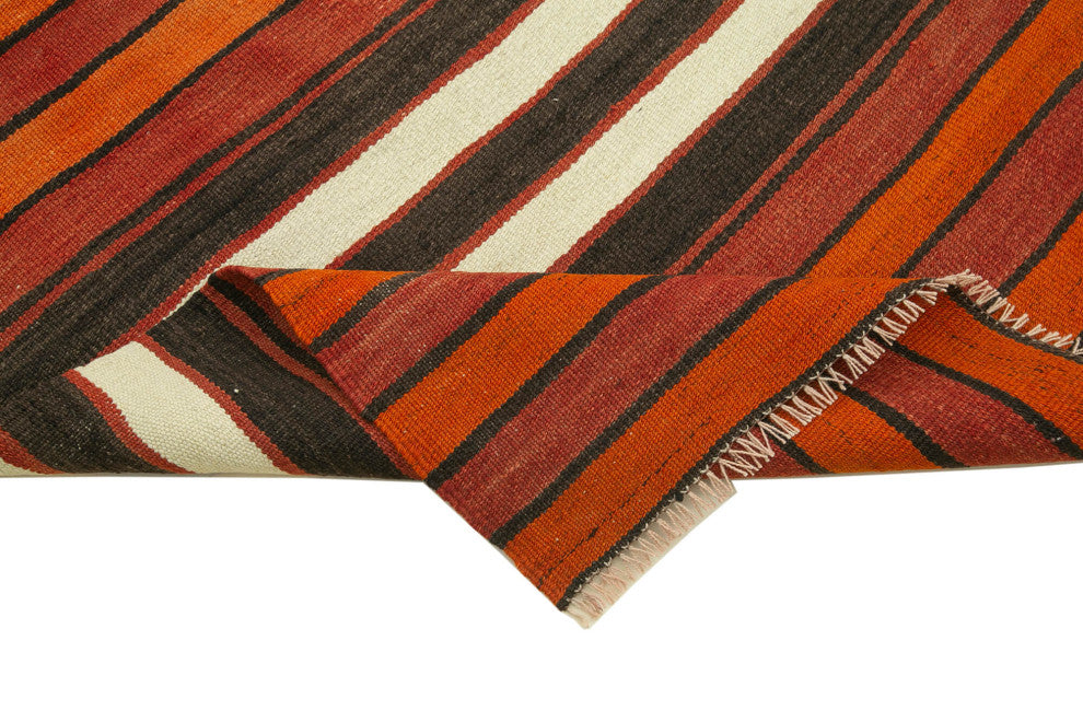 Rug N Carpet - Handmade Oriental 2' 11" x 10' 8" Contemporary Runner Kilim Rug