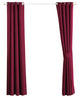 Serenta Black Out Curtains 4 Piece Sets, Burgundy, 54" X 63"