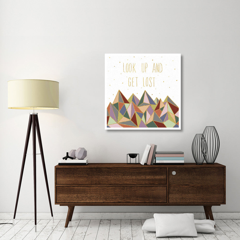 "Written in the Stars II on White" Paper Print by Laura Marshall, 38"x38"