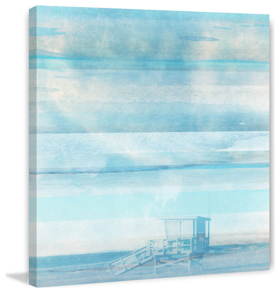 "Life Guard Shack" Print on Canvas, 24"x24"