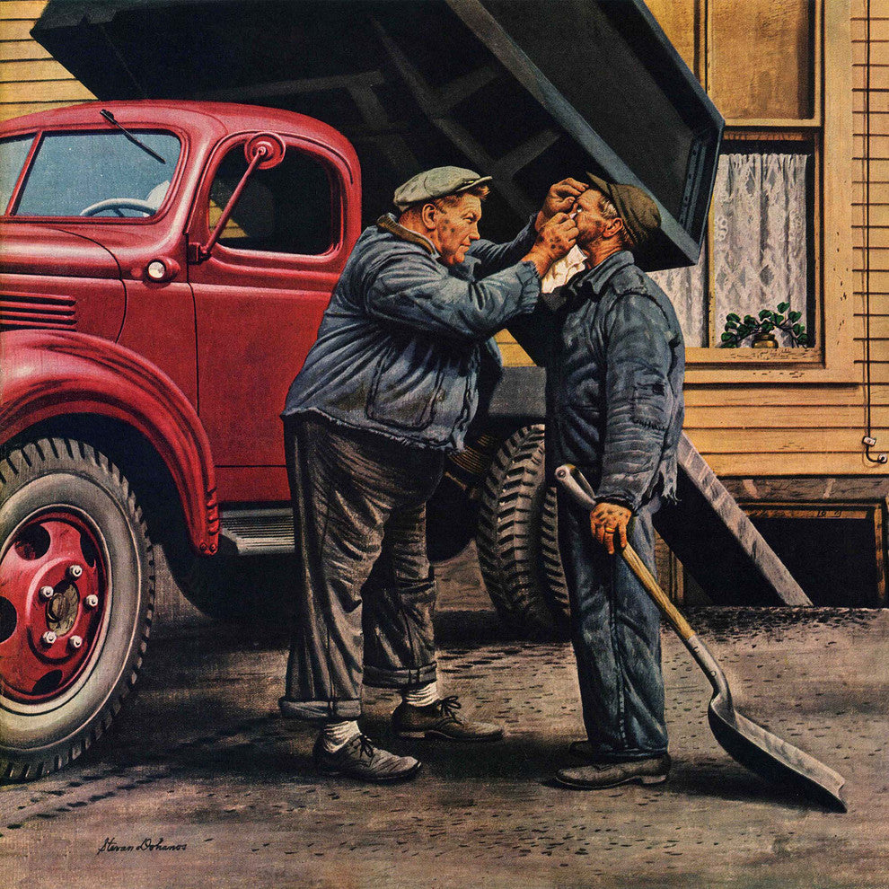 "Speck of Coal" Painting Print on Canvas by Stevan Dohanos