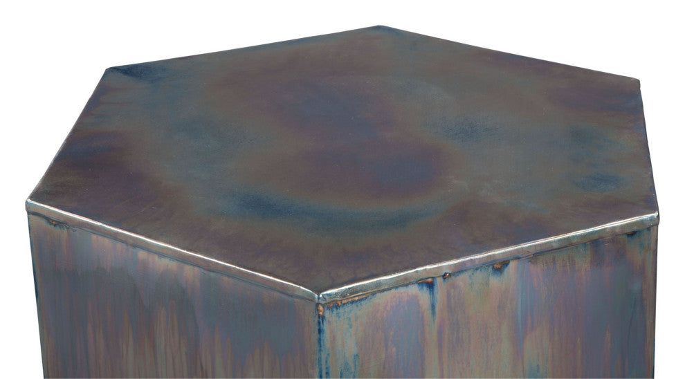 Coffee Table, Metal Iron, Multicolor, Rustic Industrial Lounge Cafe Hospitality