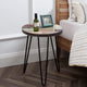 Reclaimed Wood End Table, Green, 16" X 16" X 20"