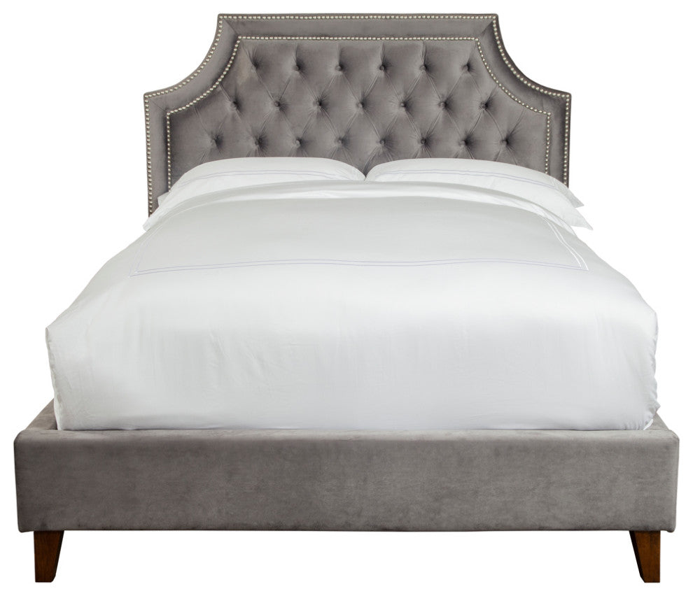 Parker Living Sleep Jasmine Bed, Flannel Grey, Queen