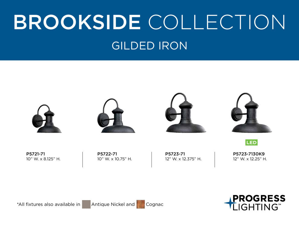 1-Light Wall Lantern, 8.31"x9.75"x9.75"