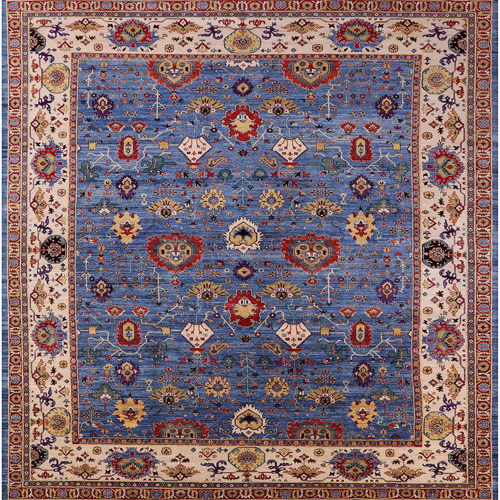 Ahgly Company Indoor Square Mid-Century Modern Area Rugs, 3' Square