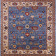Ahgly Company Indoor Square Mid-Century Modern Area Rugs, 3' Square