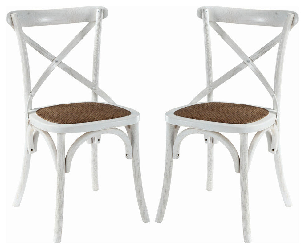 Modern Contemporary Kitchen Dining Side Chair Set of 2 White