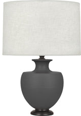 Michael Berman Atlas Table Lamp, Matte Ash With Patina Bronze