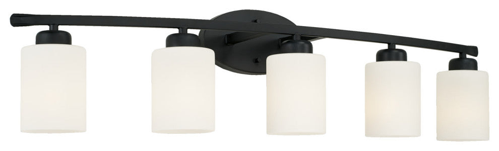 Capital Lighting 115251-338 Dixon 5 Light 37"W Bathroom Vanity - Matte Black