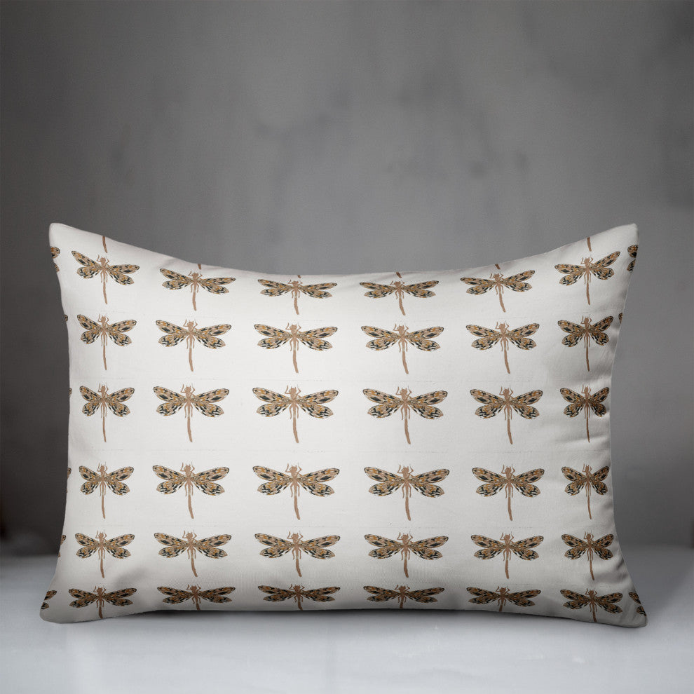 Dragonfly Pattern 14x20 Spun Poly Pillow
