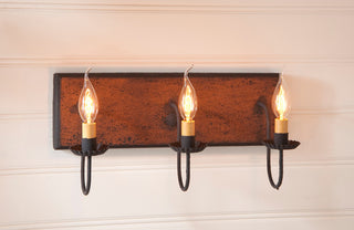 3 Arm Vanity Light, Hartford Pumpkin