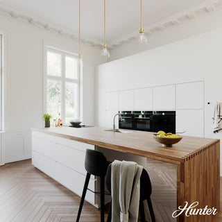 Hunter 6" Van Nuys Alturas Gold 1-Light Mini Pendant Ceiling Light Fixture