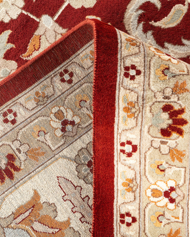 Mogul, One-of-a-Kind Hand-Knotted Area Rug Red, 9' 3" x 12' 5"