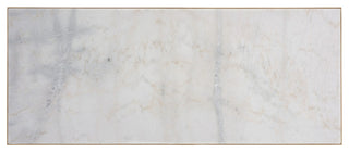 Safavieh Couture Caralyn Rectangle Marble Coffee Table White/Brass