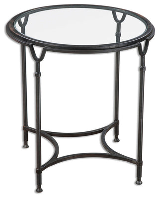 Uttermost Samson Glass Side Table