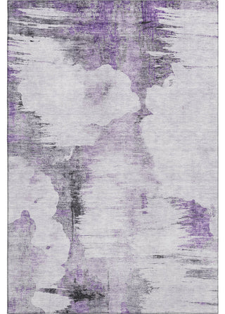 Premium Machine Washable Mayfield AMF710 Purple 3' x 5' Rug