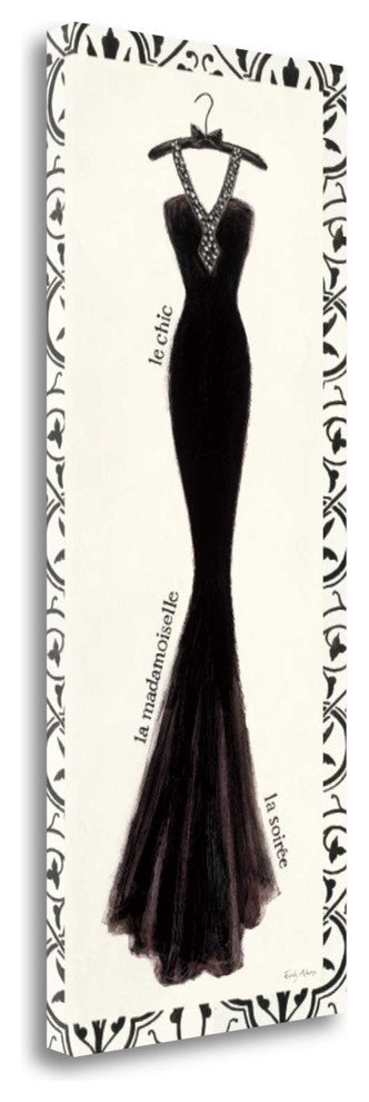 "Couture Noir Original III With Border" By Emily Adams, Gallery Wrap Canvas