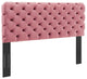 Lizzy Tufted King/California King Performance Velvet Headboard-Dusty Rose
