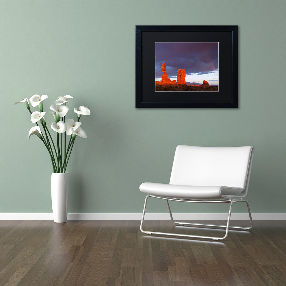 Michael Blanchette 'Storm AfterMath' Art, Black Frame, Black Mat, 14x11