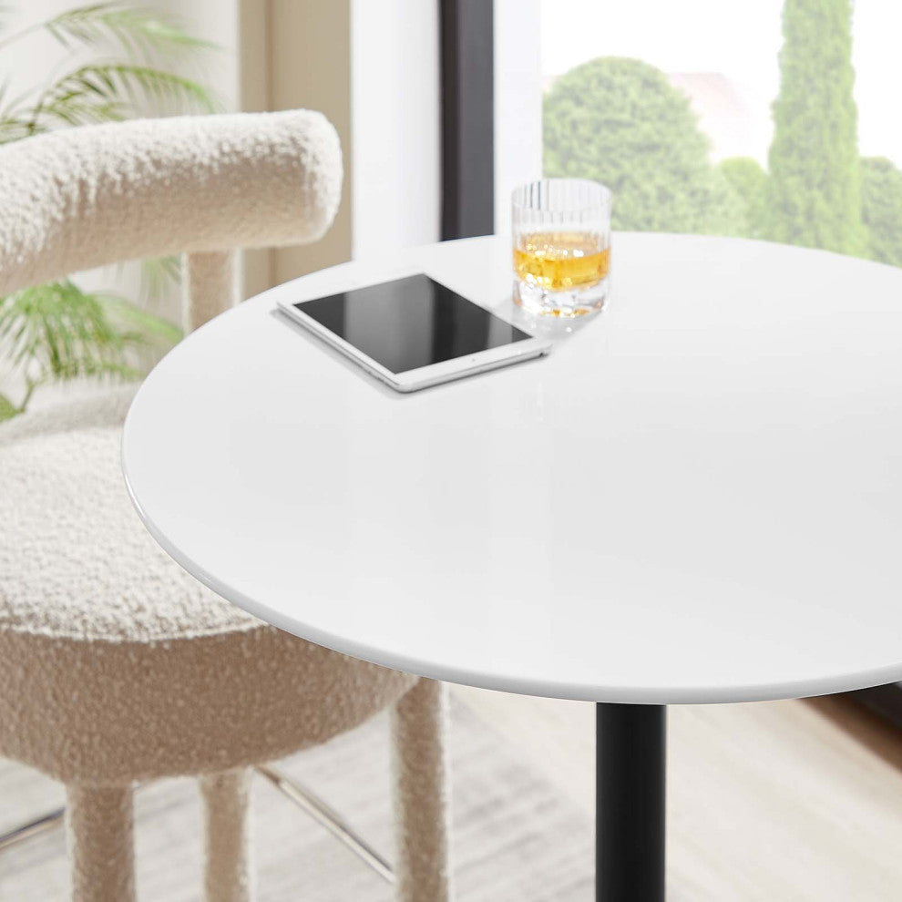Lippa 28" Round Wood Bar Table