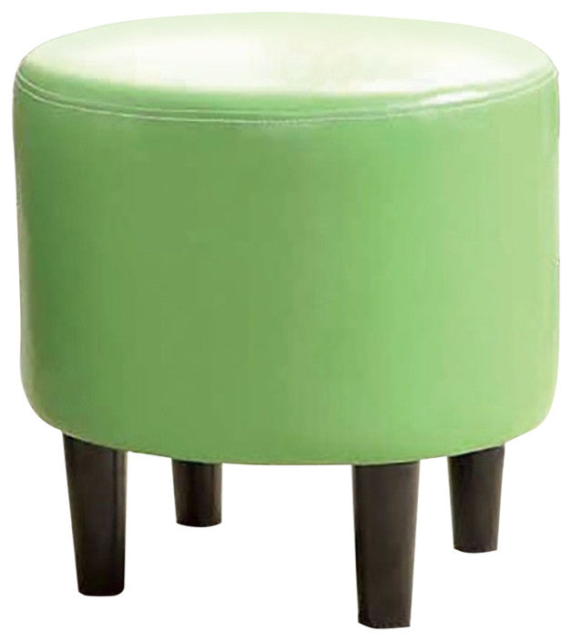 Round Ottoman, Green