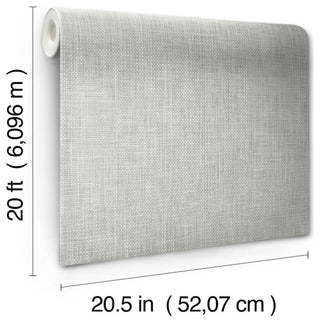 Reed Basket White Peel and Stick Wallpaper