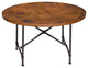 Burlington Dining Table With 48" Round Copper Top