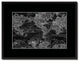 World Ocean Currents Monochrome Map Print On Canvas With Black Frame, 16" X 21"