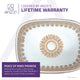 Byzantian Series Ceramic Vessel Sink, Byzantine Mosaic Finish