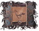 Embroidered Horse Button Pillow