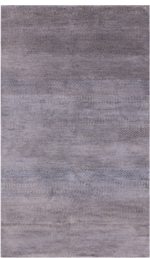 3' 0" X 5' 1" Wool and Silk Savannah Grass Handmade Rug Q11517