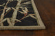 4'X6' Black Hand Tufted Bordered Bamboo Indoor Area Rug