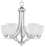 Maxim 11225 Axis 24"W 5 Light Chandelier - Satin Nickel