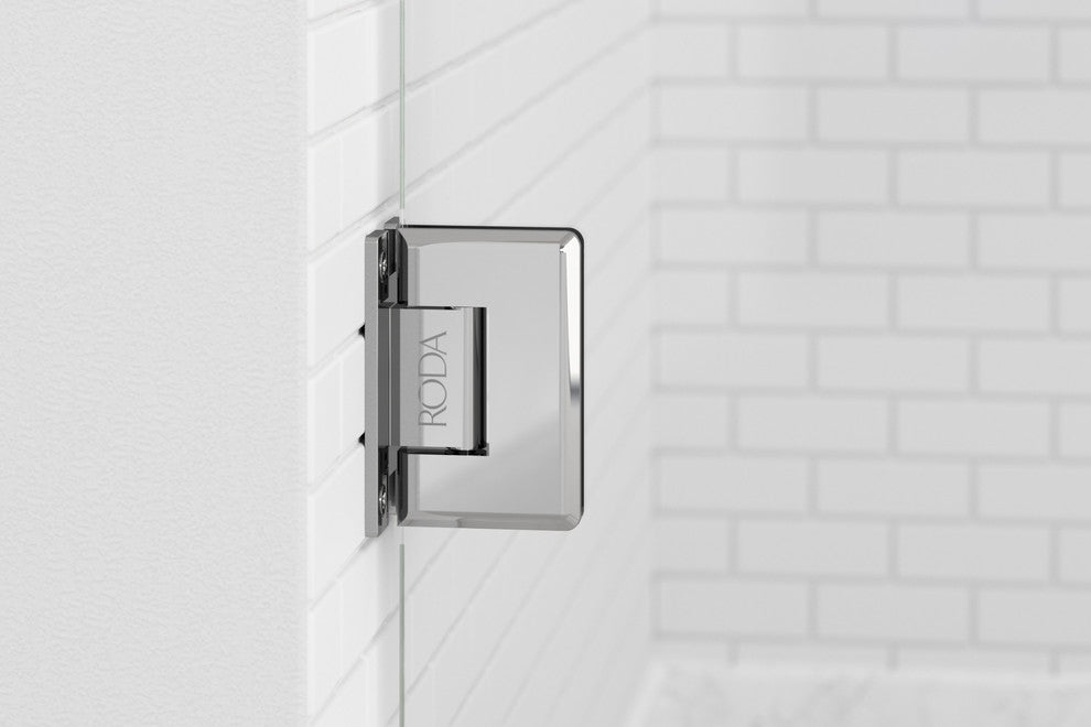 Miseno MSDSWY3372CL Sway 72"H x 33"W Hinged Frameless Shower Door - Oil Rubbed