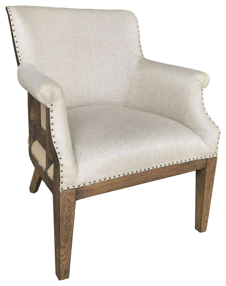Raleigh Accent Chair, Off-White