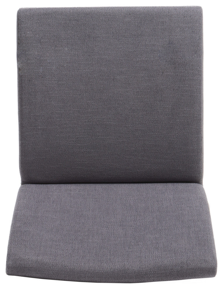 GDF Studio Elsinore Mid-Century Modern 5 Piece Dining Set, Dark Gray