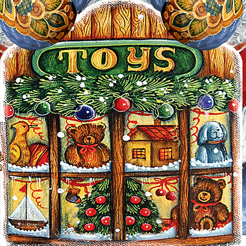 Toy Shop Santa Door Hanger
